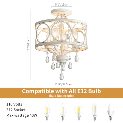 Crystal Ceiling Light Fixture