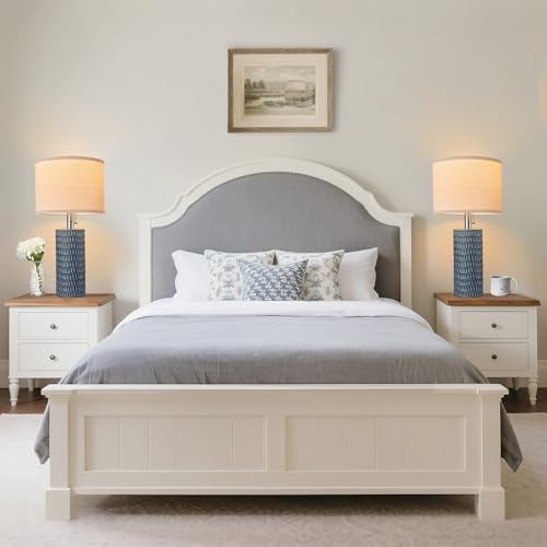 20.5" Modern Ceramic Table Lamps for Bedroom Set of 2 (2 Count)