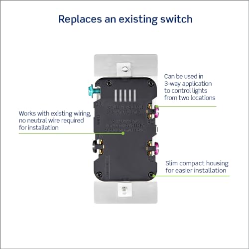 Toggle Slide Dimmer Switch for Dimmable LED