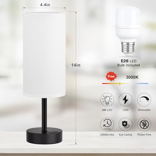 Bedside Table Lamp for Bedroom
