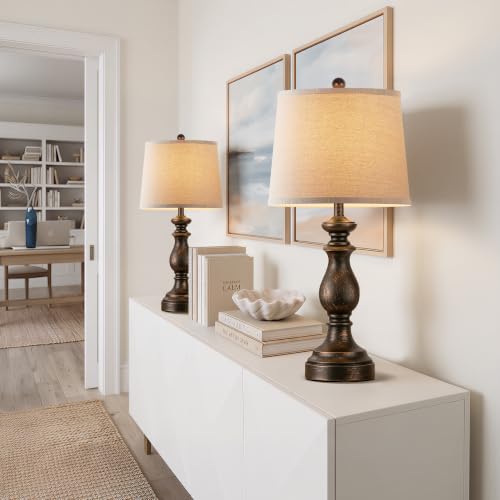 Traditional Table Lamp Set of 2 (2 Count)