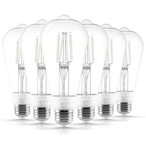 Vintage ST19 LED Light Bulb 60 Watt Equivalent (6 Count)