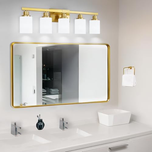 Gold Bathroom Light Fixtures 5