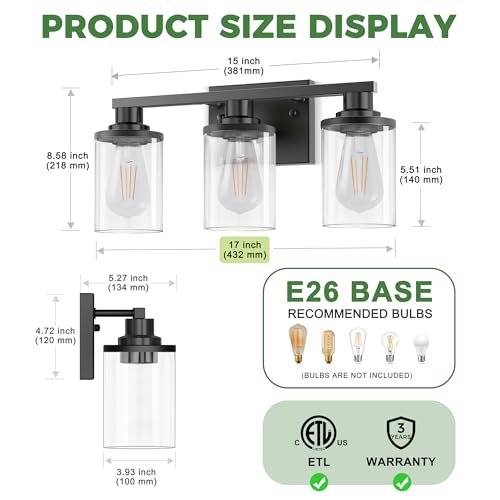 17 Inch Bathroom Light Fixtures