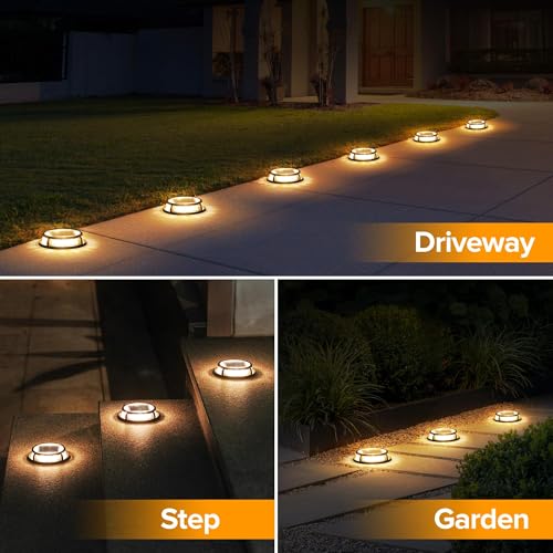2 Pack Solar Deck Lights (2 Count)