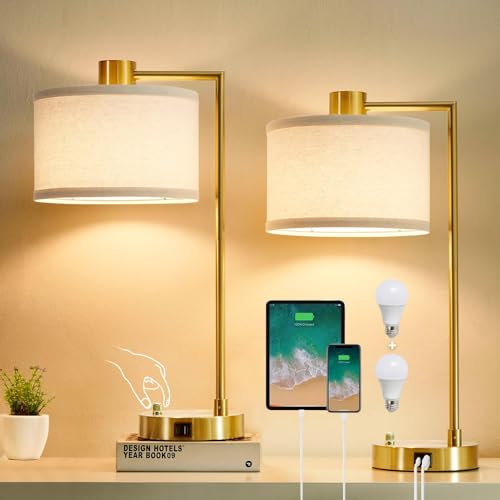 Gold Table Lamp Set of 2 (2 Count)