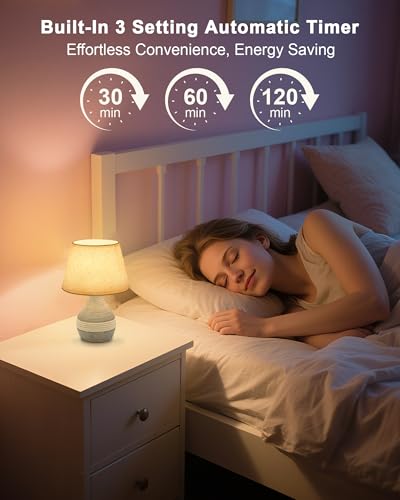 10" H Small Rechargeable Cordless Ceramic Table Lamp