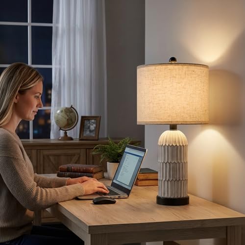22.5" Bedside Table Lamps Set of 2 (2 Count)