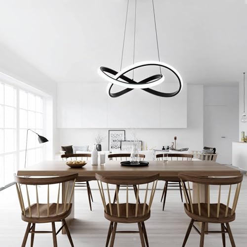 Modern Black LED Chandelier