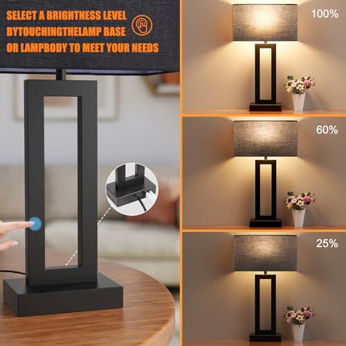 22" Tall Living Room Lamps for Night Stands (2 Count)