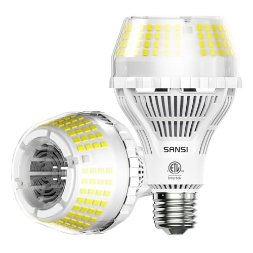 Super Bright LED Light Bulbs 3000 Lumens 5000K Daylight E26 A21 2Pack (2 Count)