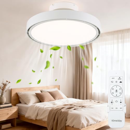 Bladeless Ceiling Fans with Lights and Remote