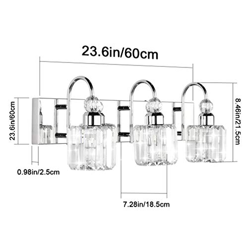 Modern LED Crystal Bathroom Vanity Lights 3