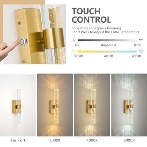 Battery Operated Wall Sconces Set of 2