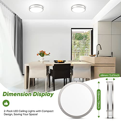 36W 3600lm Super Bright LED Light Fixtures (2 Count)