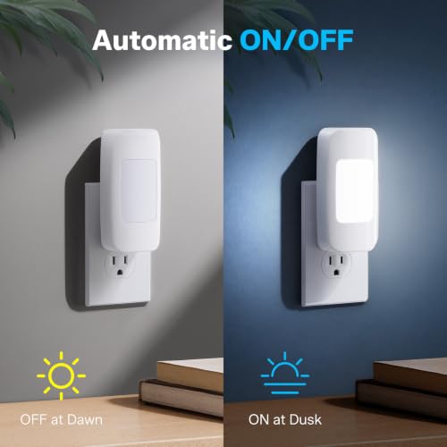 4 Pcs LED Emergency Lights for Home Power Failure Night Light Dusk to Dawn (4 Count)