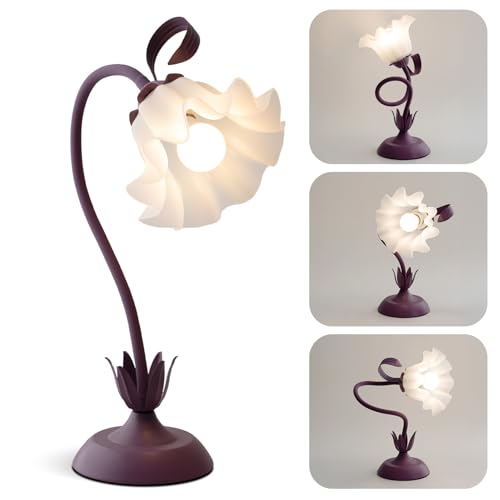 Flower Table Lamp Cute Desk Lamp for Bedroom Home Decor
