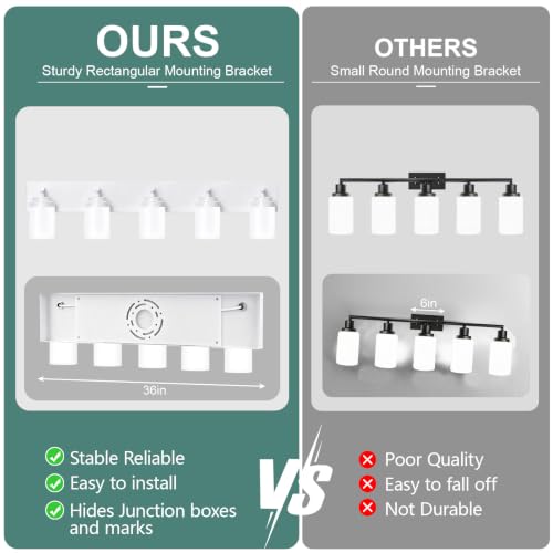 Bathroom Light Fixture White