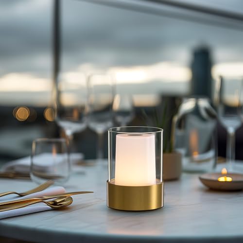 4" Bronze Cordless Table Lamp Set of 2 (2 Count)