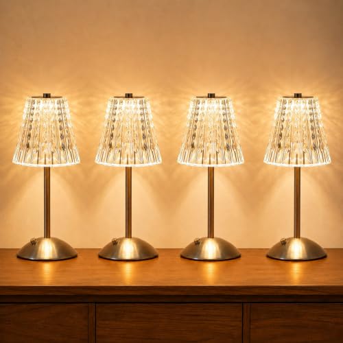 4 Pack Rechargeable Cordless Table Lamp (4 Count)
