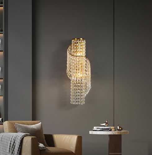 K9 Crystal Wall Sconces Gold