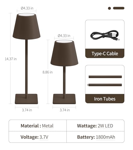3 Pack Cordless Table Lamp (3 Count)