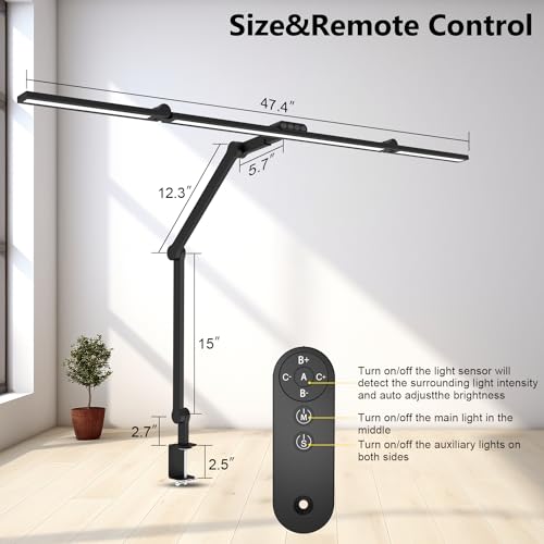 3000 Lumen Ultra Bright Architect Desk Lamp with Clamp