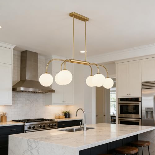 41 Inch Mid Century Modern Linear Chandelier