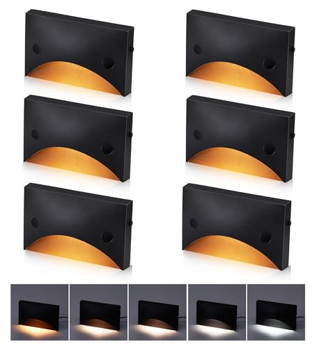 6 Pack] Cloudy Bay Low Voltage LED Step Lights Outdoor (6 Count)