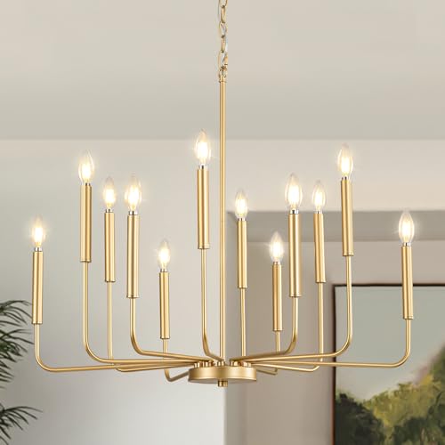 Modern Gold Chandelier for Dining Room