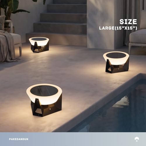 15" Solar Post Lights Outdoor