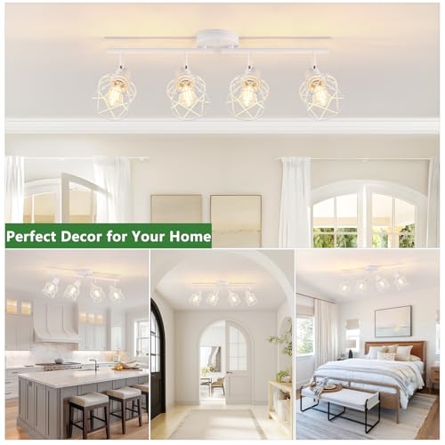4 Lights Kitchen Light Fixtures Ceiling Mount