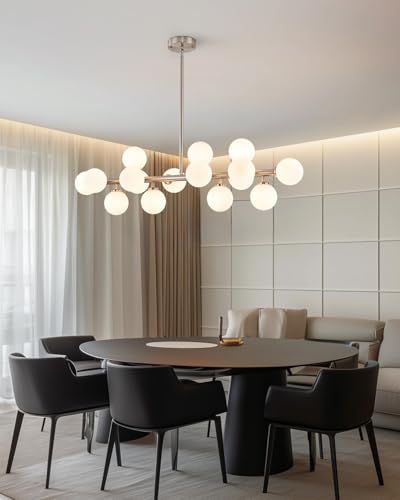 Glass Globe Sputnik Chandelier