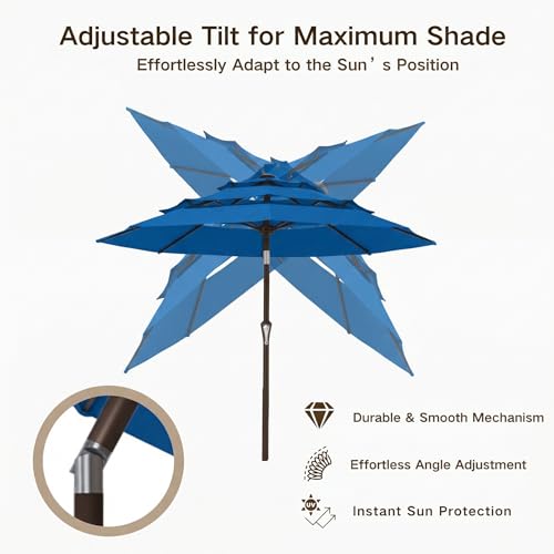 10ft 3 Tier Patio Umbrella