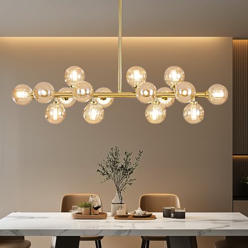 Glass Globe Sputnik Chandelier