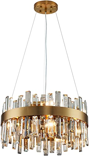 12 Light Modern Crystal Chandelier Luxury Gold 2