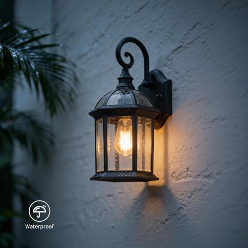 15.5" Outdoor Porch Sconce Lights (2 Count)
