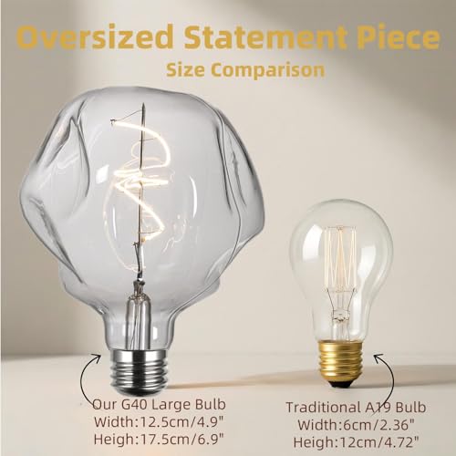 G125 Large Alien Globe Edison Bulb (2 Count)