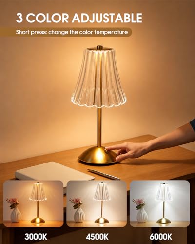 4 Pack Rechargeable Cordless Table Lamp (4 Count)