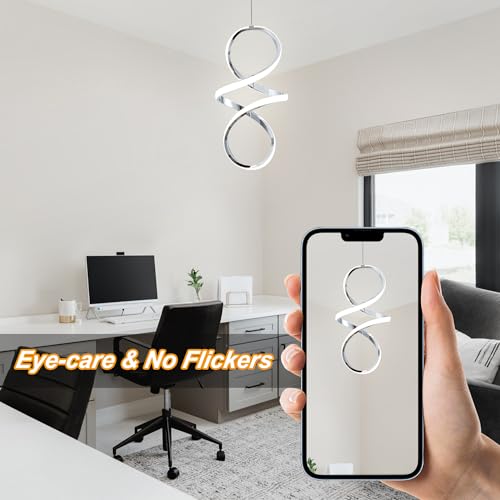 Spiral Modern LED Pendant Lights Kitchen Island
