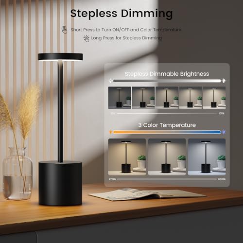 2 Pack Rechargeable Table Lamp (2 Count)