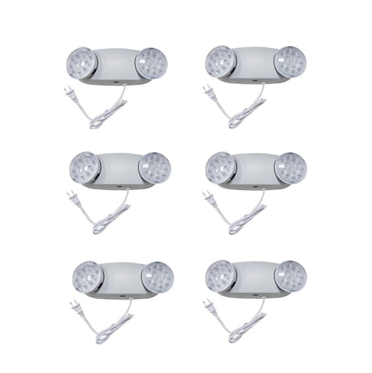 LED Emergency Lights with Battery Backup (6 Count)