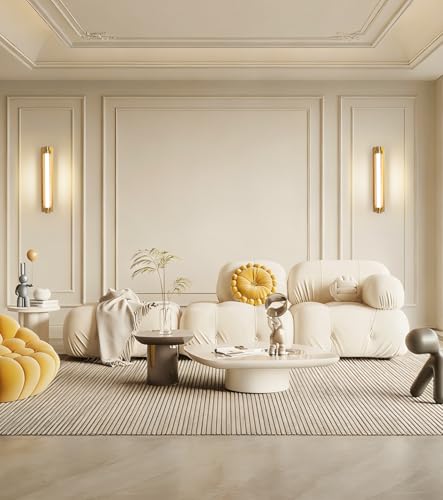Set of 2 Modern Gold Wall Sconces (2 Count)