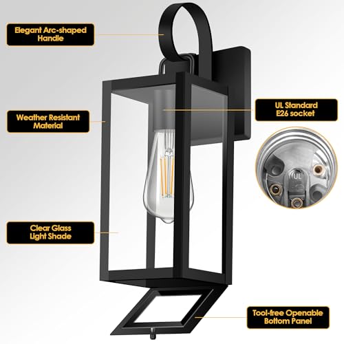 15'' Outdoor Wall Light with Closed Bottom
