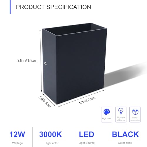LED Wall Sconces 4 Pack (4 Count)