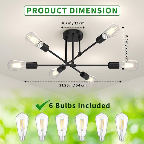 Modern Sputnik Chandelier Ceiling Light Fixtures