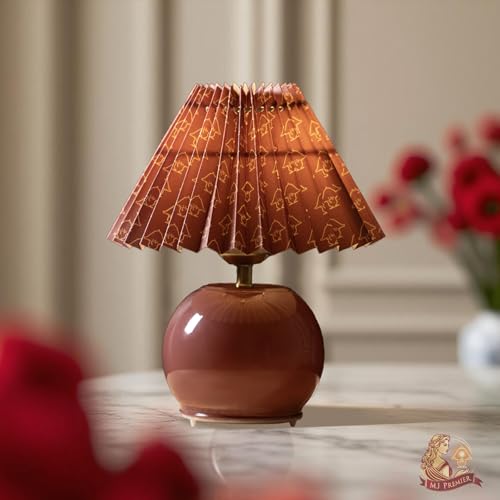 Pleated Cordless Table Lamp