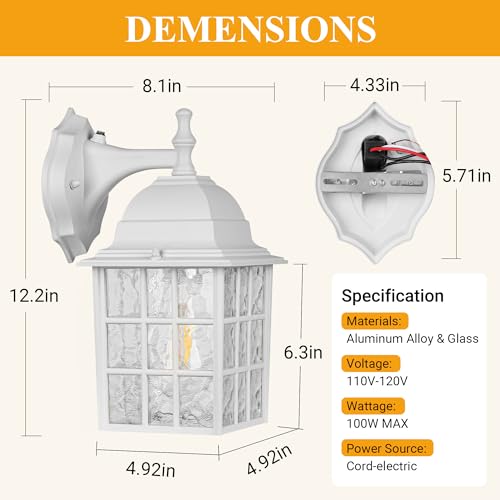 Dusk to Dawn Outdoor Light Fixture