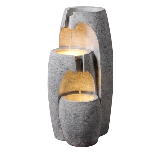 3 Tier Cascading Urn Outdoor Water Fountain