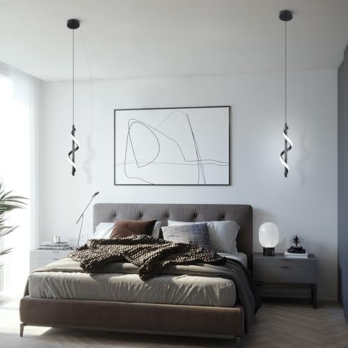13W Modern Spiral Led Pendant Light Fixture